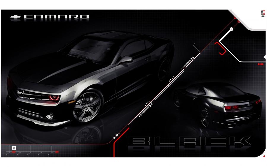  Chevrolet Camaro Black Concept 2008 года  (фото 5 из 13)